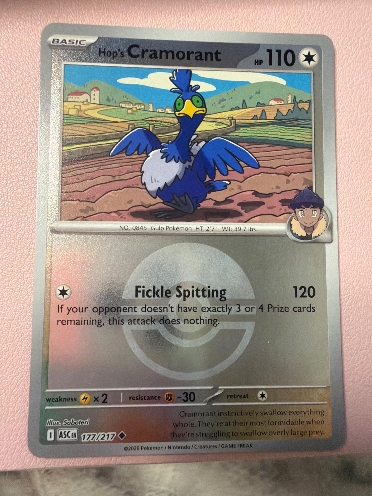 Ascended Heroes Hop's Cramorant [Ball] Pokémon card